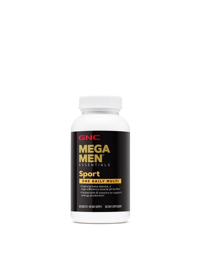 GNC - Mega Men Sport One Daily Mens Multivitamin 60 Caplets - Image 1