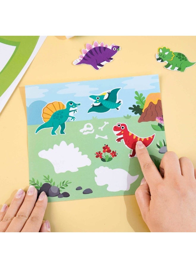 Capstro Dinosaur Paper-Cut Book – Fun DIY Cutting Activity for Kids | Early Learning Scissor Skills Workbook with Cute Dino Patterns | Creative Kindergarten Craft Book for Ages 4–6 - Image 3