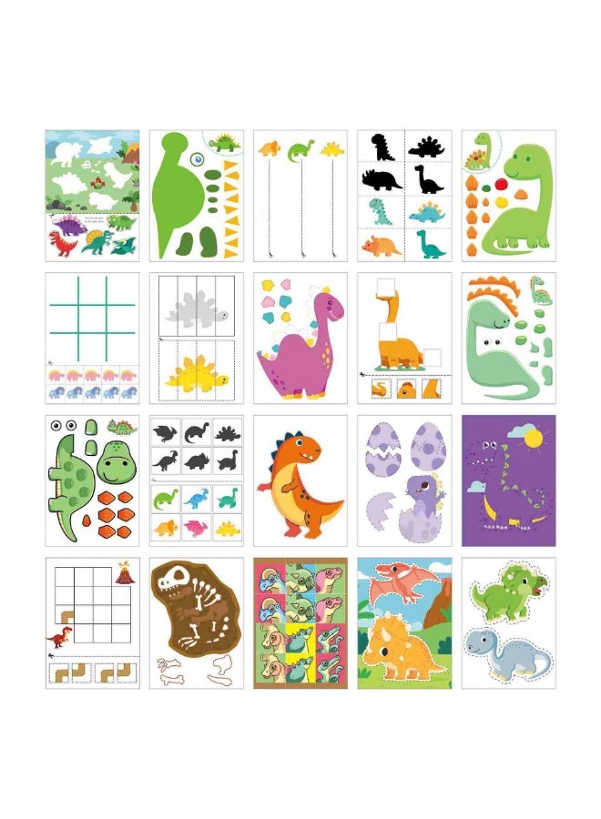 Capstro Dinosaur Paper-Cut Book – Fun DIY Cutting Activity for Kids | Early Learning Scissor Skills Workbook with Cute Dino Patterns | Creative Kindergarten Craft Book for Ages 4–6 - Image 2