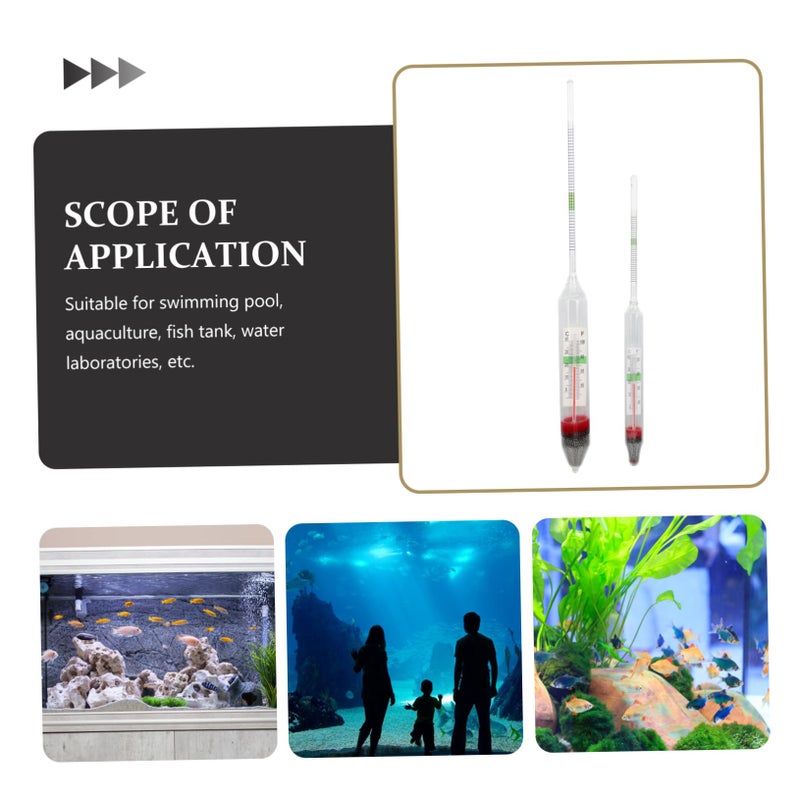 Glass Hydrometer Salinity Tester Kit for Freshwater Aquarium Salt Measurement - Image 3