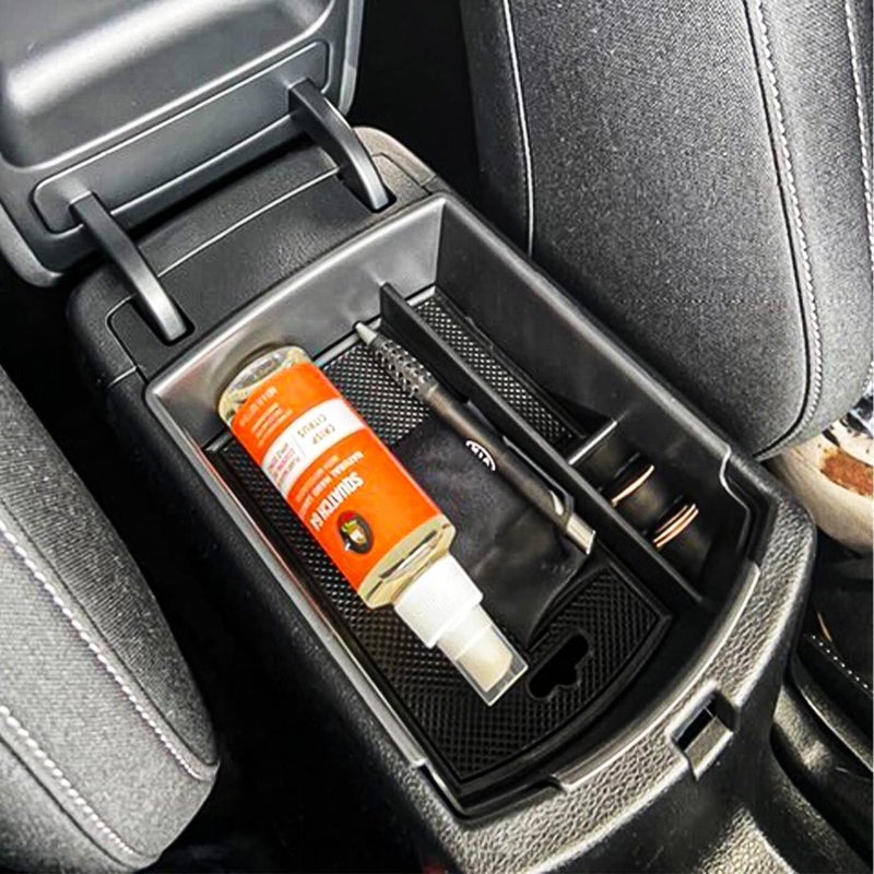 TACOBRO TACORBO Center Console Organizer for KIA Soul 2020-2022 - ABS Insert Tray, Black - Image 3