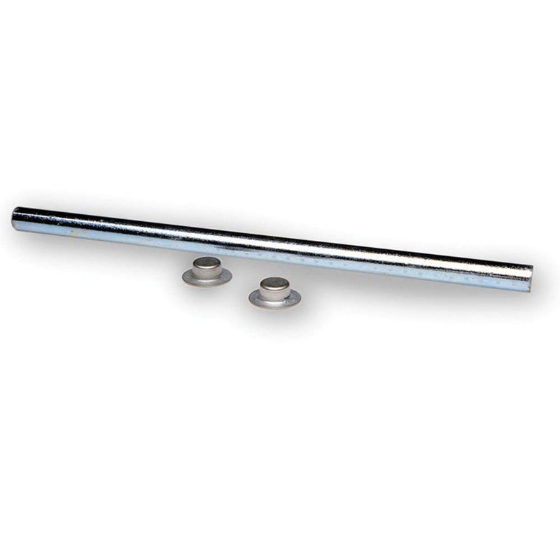 Tie Down Boat Roller Shaft for Boat Trailers | Zinc-Plated Steel | Includes Roller Shaft and Two Cap Nuts 6-1/4 inch x 1/2 inch