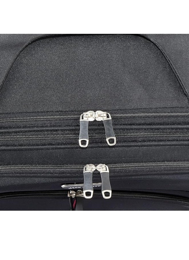 POLO - Polo 3 Piece Spinner Luggage Set 20/24/28 Inch Oxford Cloth Polyester Interior 3 Pieces Black - Image 1