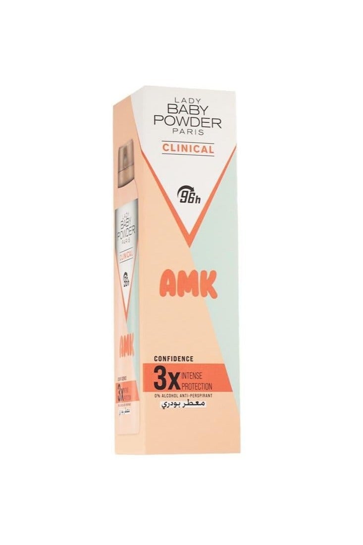 AMK Powdery Scent Anti- Perspirant 96H - 150 Ml  - Image 1
