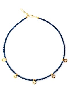 Alwan Crystal Necklace for Women with 5 Circles  - Image 2