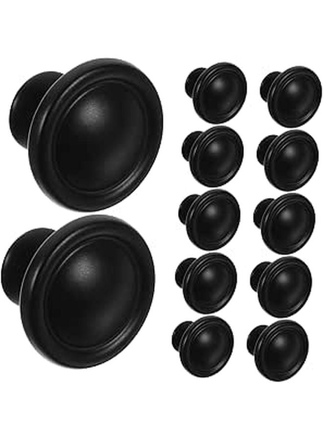 12Pcs Aluminum Alloy Pull Handles Drawer Knobs For Wardrobe Kitchen Cabinets Easy Install - Image 1