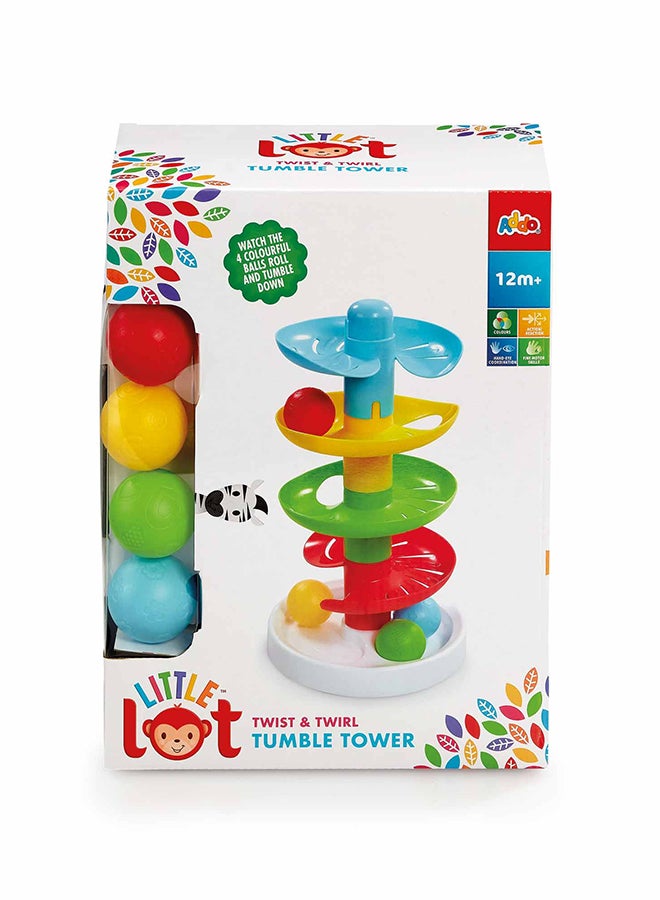 ADDO برج التواء والتدوير من ليتل لوت، لعبة نشاط، تطور المهارات الحركية الدقيقة وتنسيق اليد والعين، لعبة مسلية للأطفال والصغار - Image 2