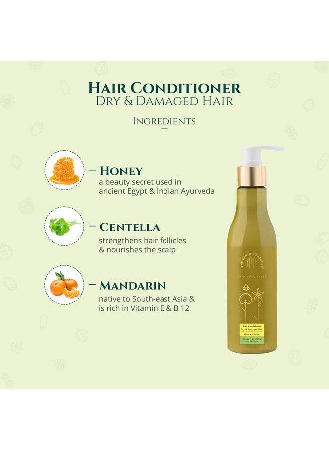 THE EARTH COLLECTIVE - Hair Conditioner For Dry And Damaged Hair 200 Ml For Soft And Frizz Free Hair No Harmful Chemicals - Image 1