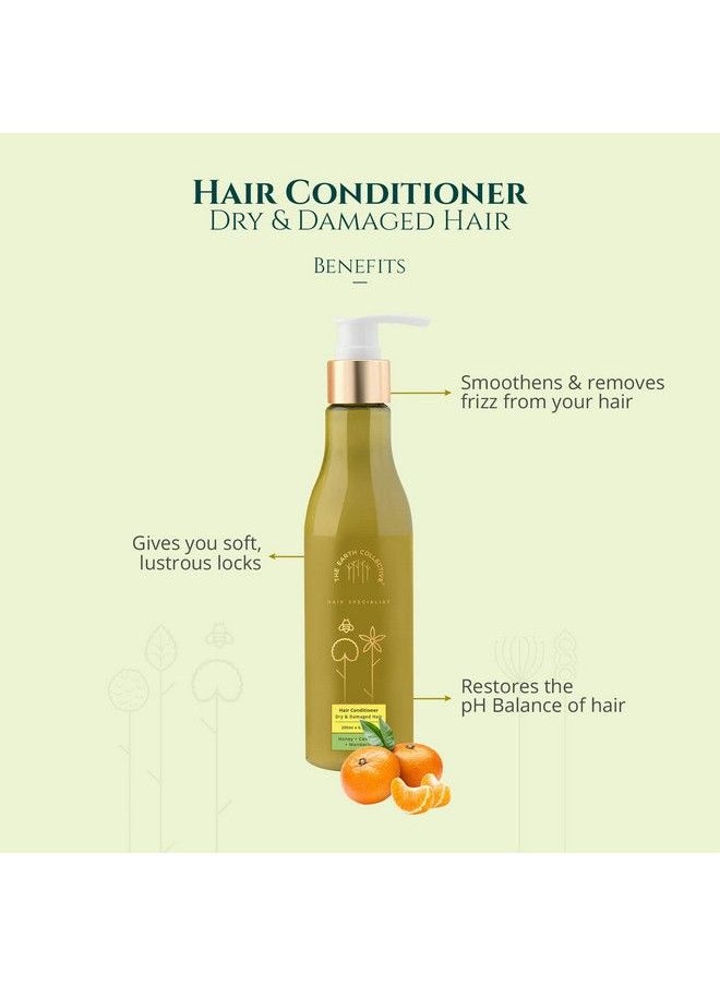 THE EARTH COLLECTIVE - Hair Conditioner For Dry And Damaged Hair 200 Ml For Soft And Frizz Free Hair No Harmful Chemicals - Image 1