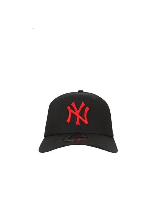 New Era MLB New York Yankees Fashion Sunshade Hat, Mesh Hat, Outdoor Men's and Women's Sports Duck Tongue Hat Black - Image 3