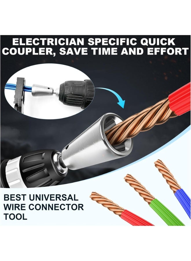 2PCS Wire Twister Tool for Drill, Drill Wire Twister, Wire Twister Wire Connector Wire Twisting Tool, Wire Nut Twister for Electrical Power Drill  - Image 5