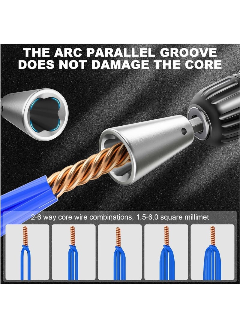 2PCS Wire Twister Tool for Drill, Drill Wire Twister, Wire Twister Wire Connector Wire Twisting Tool, Wire Nut Twister for Electrical Power Drill  - Image 4