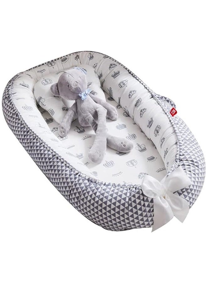 Beauenty Beauenty Baby Lounger And Share a Sleeping Baby Nest, Foldable, Removable And Washable, Cotton Portable Pressure Protection Crib, Can Be Used for Bedroom/Travel/Camping  - Image 1