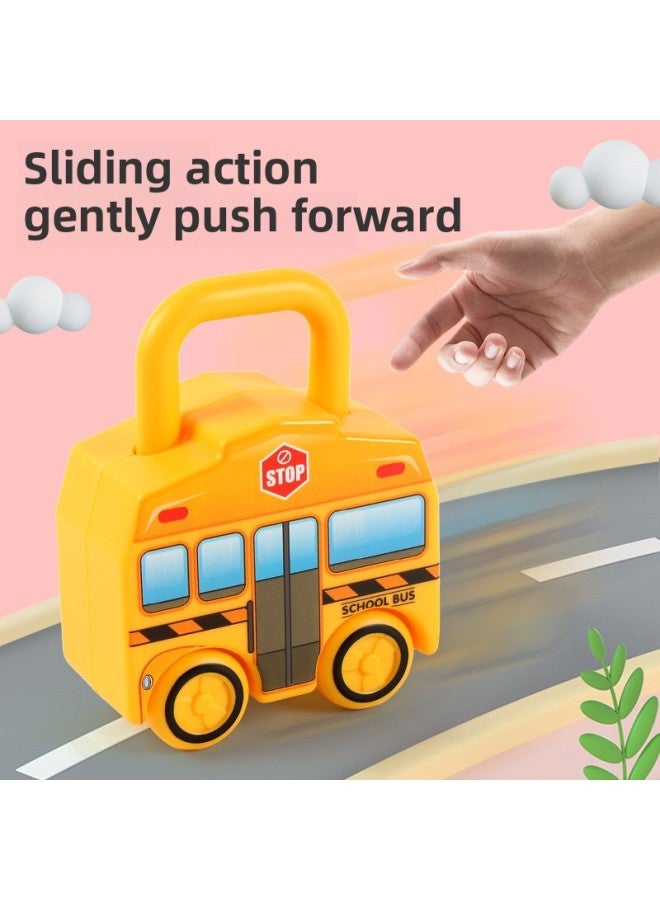 Children's Educational Unlock Toy Fun Car Matching Key Unlock Baby Montessori Education Kindergarten Teaching-Color:Six Different Patterns (full Set)  - Image 5