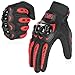 COFIT Motorcycle Gloves Breathable Touchscreen Motorbike Gloves AntiSlip with Good Grip Hard Knuckles Protection for Men Women Motocross BMX ATV MTB Cycling Road Racing Red XL - Image 2