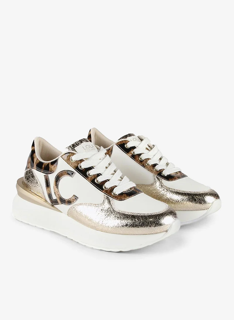 لولا كساديمونت سنيكرز بتفاصيل نقشة جلد حيوانات