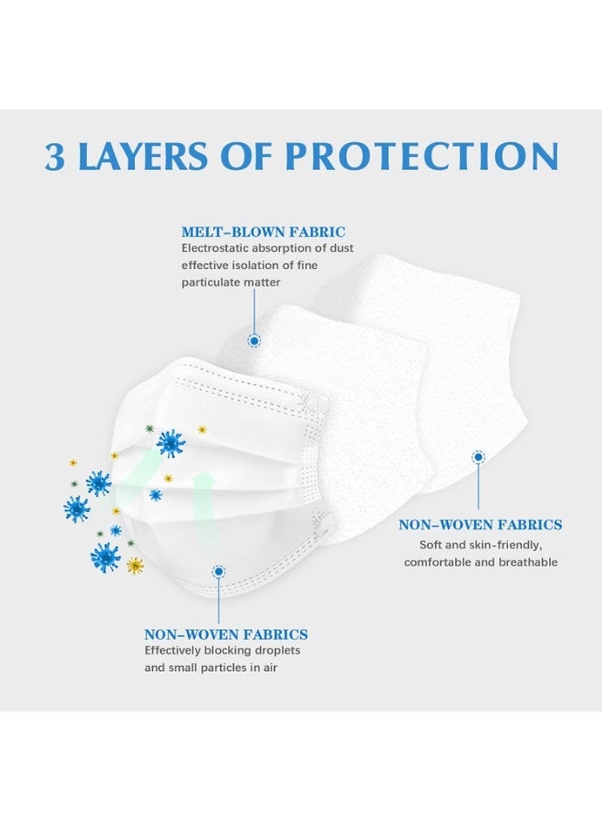 WHO 50Pcs Disposable Face Masks Individually Wrapped, Breathable and Comfortable, 2-Ply Protective Earloop Masks, Anti-Particle and Dust Suitable for Daily  Use - Image 2