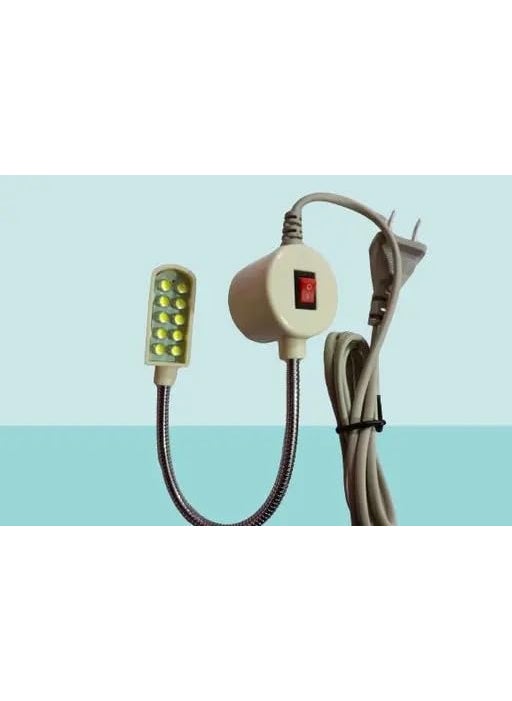 Generic WHITE Sewing Machine Light 30 LEDs Magnetic Mounting Base Working Gooseneck Lamp for Home 1 Piece Sewing Machine Light Gooseneck Work Light with Magnetic Mounting Base White Soft Light for Lathes Drill Presses Workbenches  - Image 3