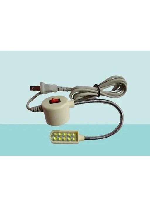 Generic WHITE Sewing Machine Light 30 LEDs Magnetic Mounting Base Working Gooseneck Lamp for Home 1 Piece Sewing Machine Light Gooseneck Work Light with Magnetic Mounting Base White Soft Light for Lathes Drill Presses Workbenches  - Image 4