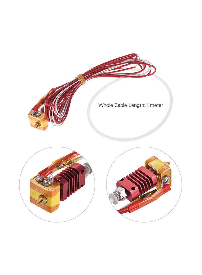 NIBEMINENT 3D Printer Extruder Kit Red/Yellow  - Image 5