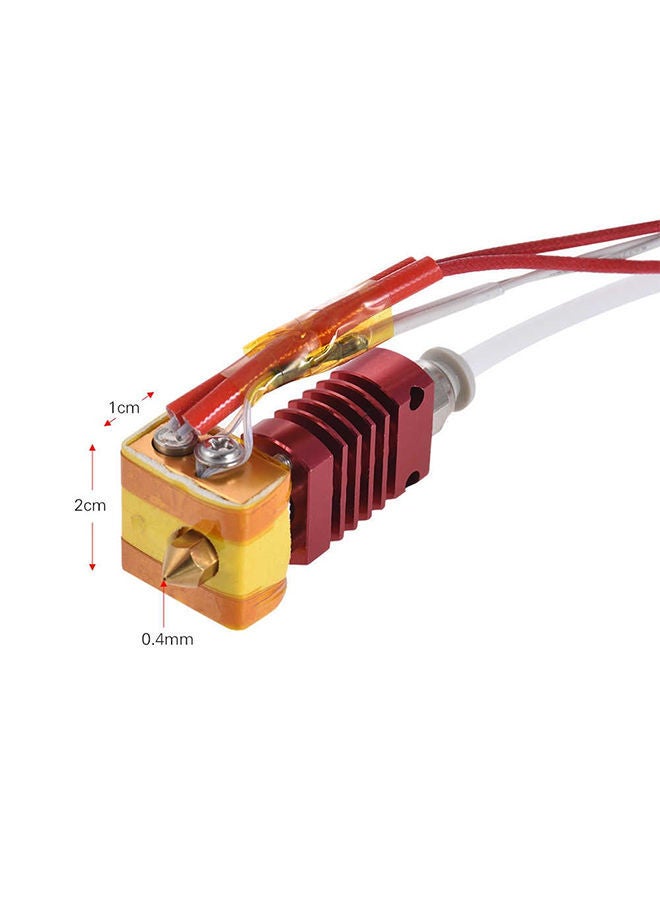 NIBEMINENT 3D Printer Extruder Kit Red/Yellow  - Image 3