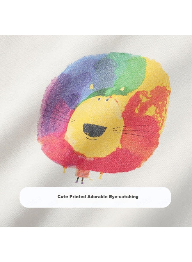 Mqdmini Kids' Cartoon Fashion Long Sleeve Sweatshirt For Boys 5a Antibacterial Children's Clothing Elephant Sanbao - Image 5