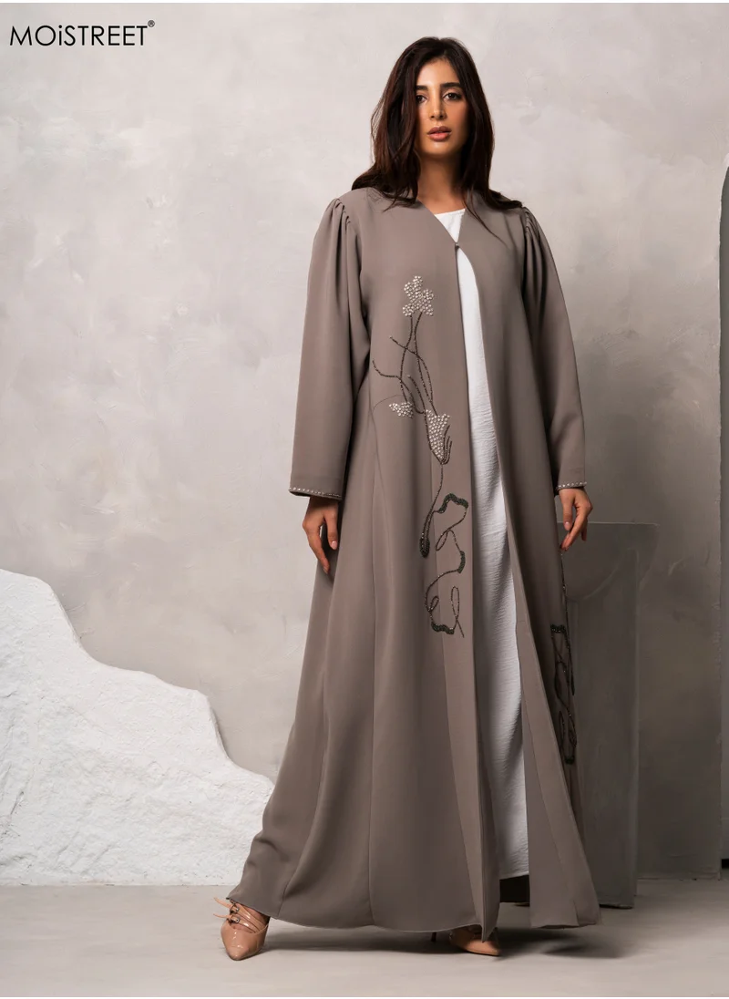 Moistreet MOiSTREET Handmade Barbie Crepe Abaya