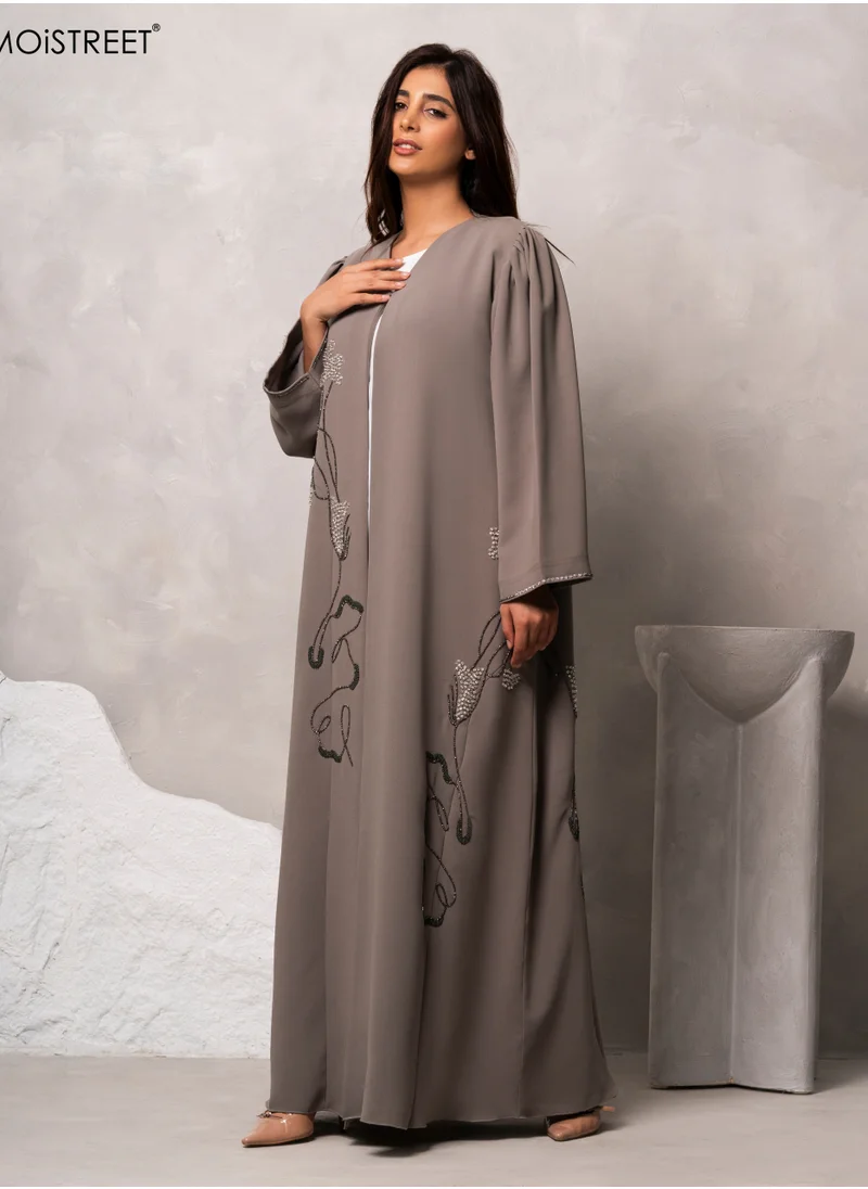 Moistreet MOiSTREET Handmade Barbie Crepe Abaya