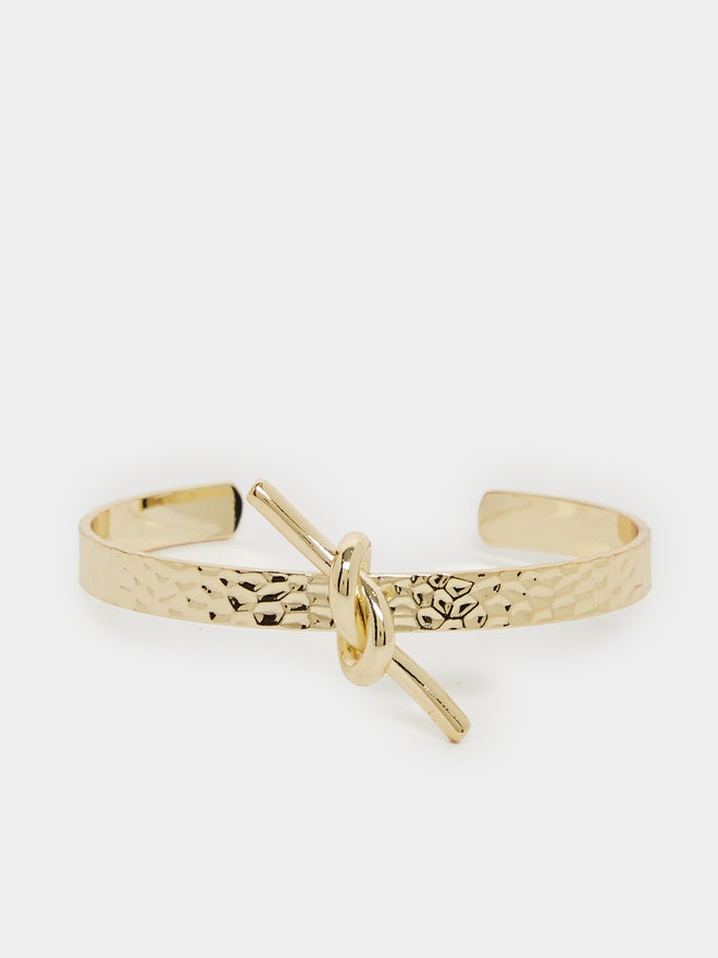 Styli Styli Knot Detail Textured Cuff Bracelet  - Image 2