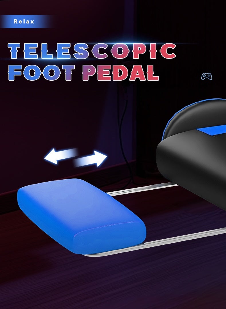 Professional Gaming Chair With Footrest, 10cm Thick Foam, 360-Degree Rotation And Height Adjustment, Adjustable Lumbar Support And Headrest, Ergonomic Design, And Sturdy And Comfortable Support. - Image 5