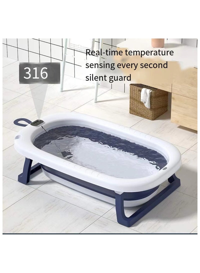 للطي حوض استحمام الطفل مع الحرارة الزرقاء - Image 2