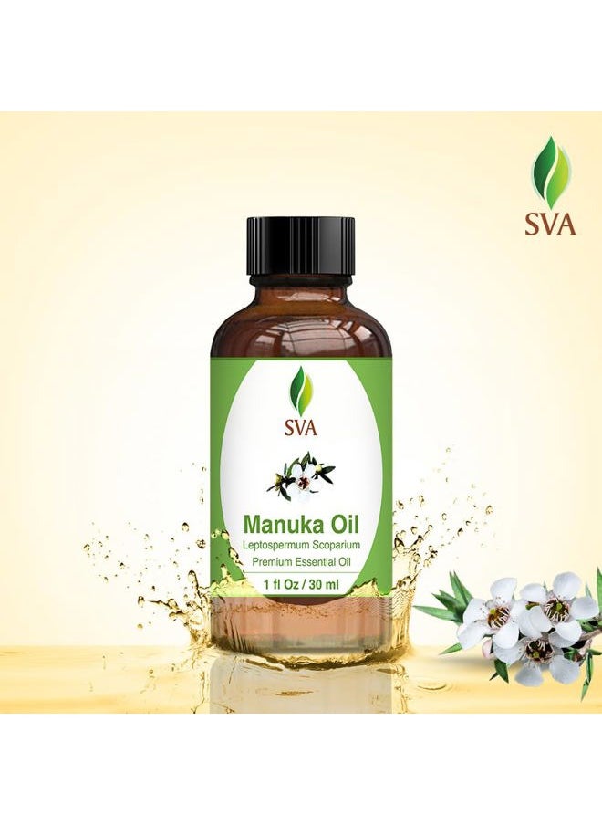 SVA Organics SVA Manuka Essential Oil – 1 Fl Oz – 100% Natural Manuka Oil - for Diffuser, Hair Care, Face, Skin Care, Aromatherapy, Scalp and Body Massage, Soap and Candle Making – with Dropper  - Image 5