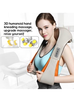 Fearlex Rechargeable Shiatsu Neck and Back Massager with Soothing Heat | Cordless Electric Deep Tissue 3D Kneading Massage Pillow for Pain Relief, Home, Office, and Car use with 2000 mAh Battery  - Image 4