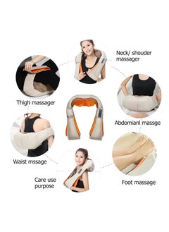 Fearlex Rechargeable Shiatsu Neck and Back Massager with Soothing Heat | Cordless Electric Deep Tissue 3D Kneading Massage Pillow for Pain Relief, Home, Office, and Car use with 2000 mAh Battery  - Image 5