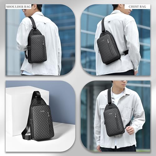 FSD.WG FSD. WG sling Backpack for Men Chest Bag Crossbody Shoulder Bags Travel Hiking Bag Purse for Men with Water Resistant - Image 2