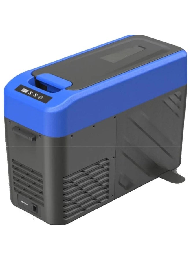 Compact 15L Portable Car Refrigerator - Dual Voltage 45W Rapid Cooling
