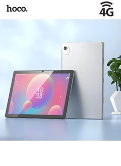 hoco. Hoco Tablet A8 10.1" 4G Dual Sim 6GB Ram 128GB Storage 4G | Silver  - Image 2