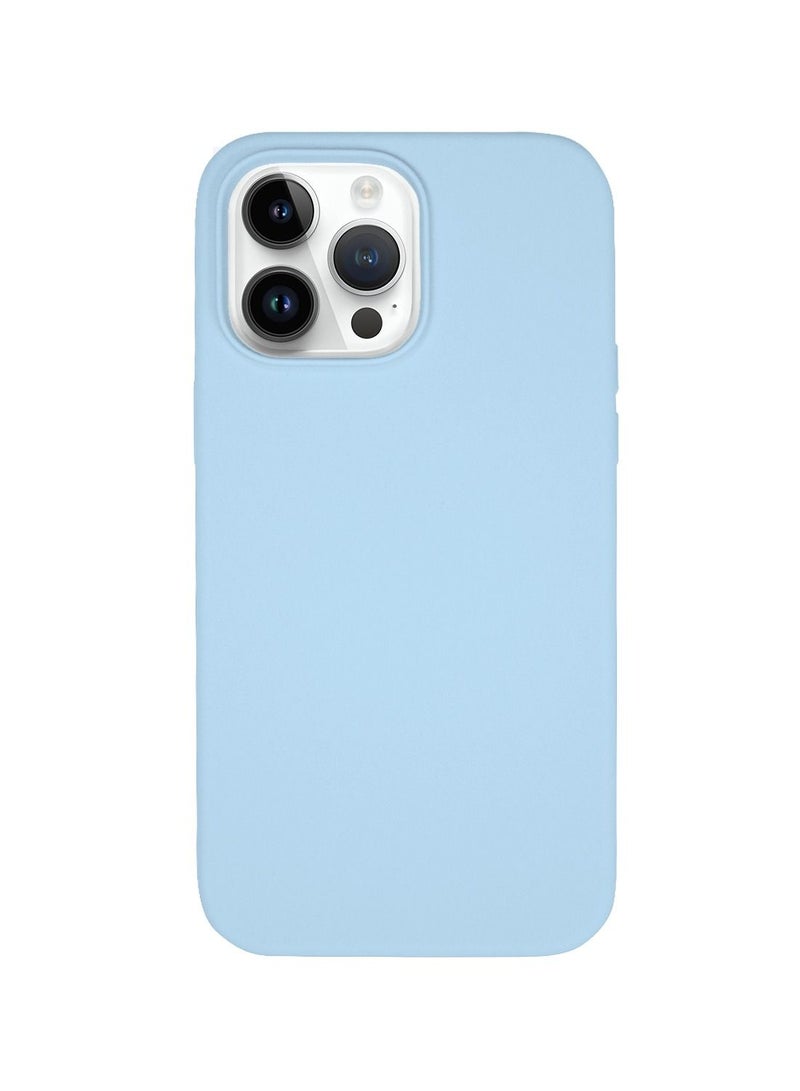 just adore Apple iPhone 14 Pro Max Case Silicone Case Matt Finish Finger Print resistant cover for iPhone 14 Pro Max-Ocean Blue - Image 1