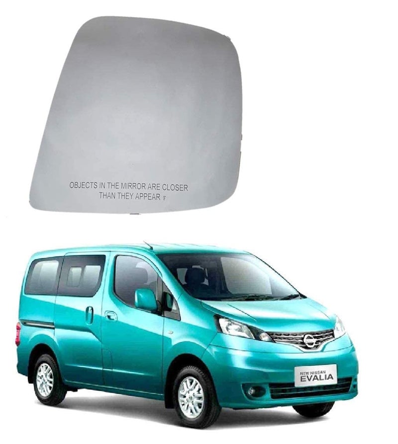 STYCARO Right Side View Sub Mirror Glass compatible with Nissan Evalia 2012-2015 Model Pack of 01 Pcs. - Image 1