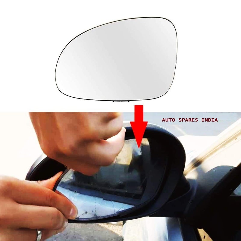 STYCARO Right Side View Sub Mirror Glass compatible with Nissan Evalia 2012-2015 Model Pack of 01 Pcs. - Image 2