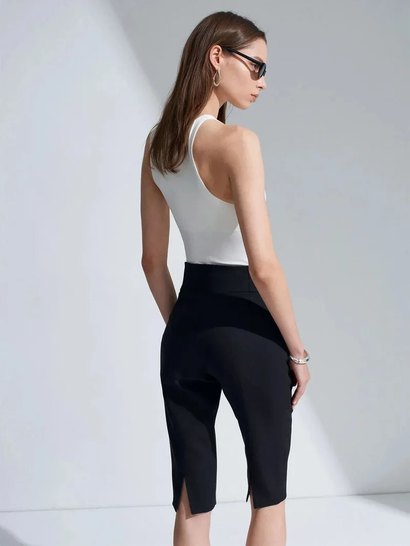 ديلفين Dilvin Slim-Fit Halter Neck Jersey Bodysuit