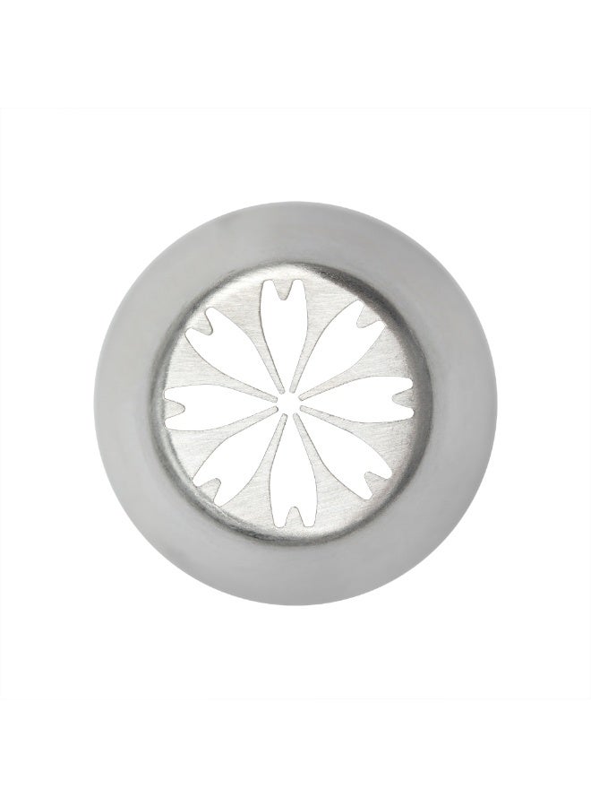 Restaurantware رأس أنابيب روسي، رأس أنابيب كعكة زهور 1 - #21، مقاوم للتآكل، رأس تزيين من الفولاذ المقاوم للصدأ لتزيين الكعك، قابل للغسل في غسالة الصحون، لتزيين الكب كيك، الكعك، أو البسكويت - Image 1