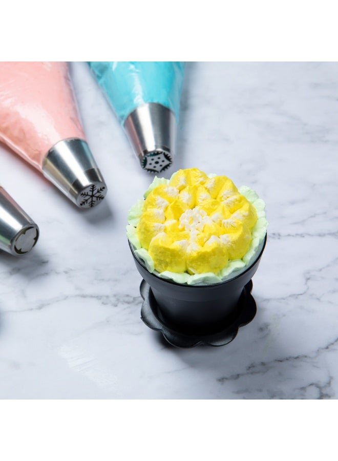 Restaurantware رأس أنابيب روسي، رأس أنابيب كعكة زهور 1 - #21، مقاوم للتآكل، رأس تزيين من الفولاذ المقاوم للصدأ لتزيين الكعك، قابل للغسل في غسالة الصحون، لتزيين الكب كيك، الكعك، أو البسكويت - Image 3