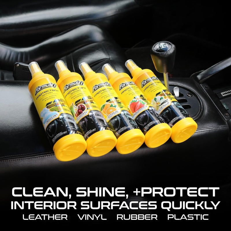 Formula 1 Interior Detailing Protectant Spray, Car Interior Cleaner with Lasting Cherry Fragrance and UV Protection, Safe for Vinyl, Rubber, Plastic, & Dashboard - 10oz. - Image 1