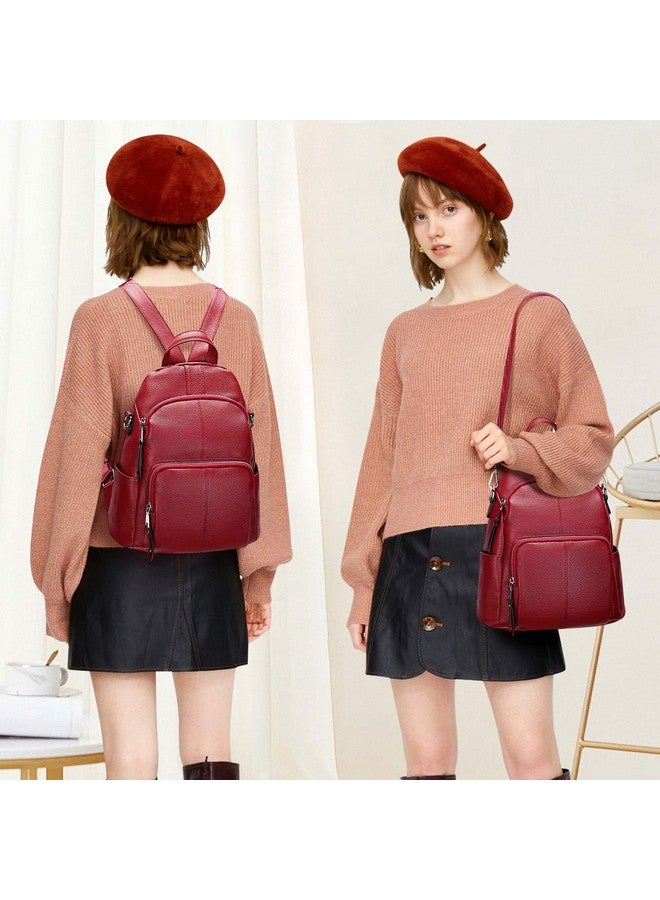 Altosy ALTOSY Soft Leather Backpack Purse For Women Backpacks Versatile Shoulder Bag - Image 2