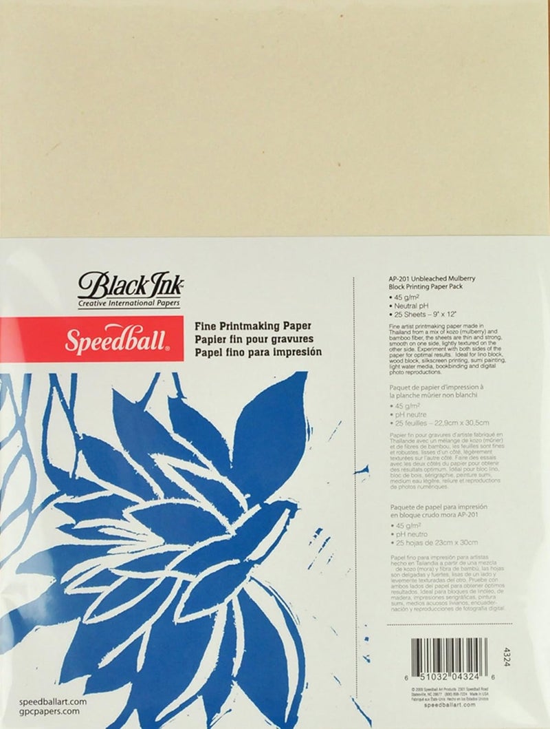 Fine Printmaking Paper 9"X12" 25/Pkg