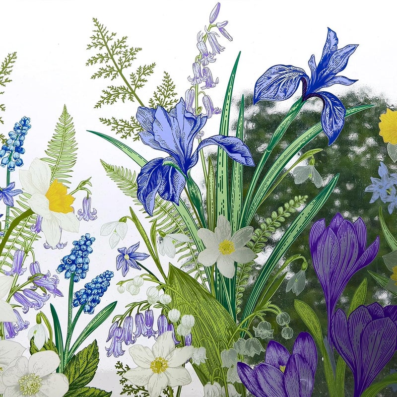 ADD.HERES Window Clings Flowers Hanging Vines Plants Window Decals Anti-Collision Glass Window Doors Window Stickers 2224004-44.5X200D - Image 2