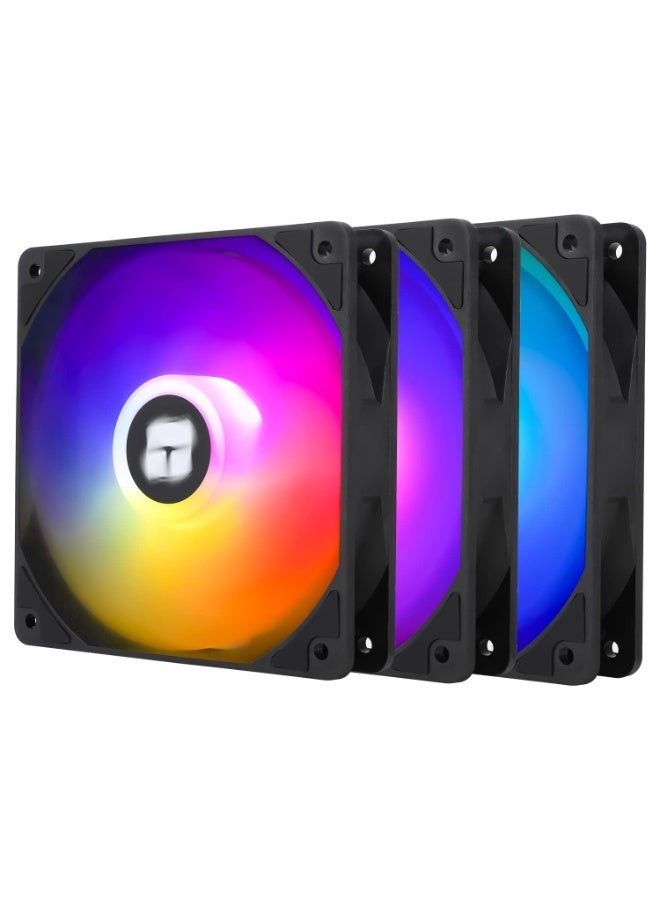 Thermalright TL-C12C-S X3 120mm ARGB Case Cooler, Silent Computer Fan with S-FDB Bearing, up to 1550RPM Cooling Fan (3 Quantities) - Image 1