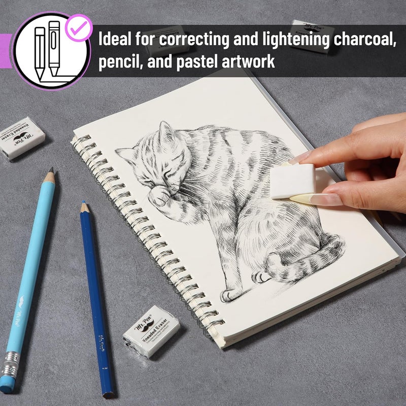 Mr. Pen- Kneaded Eraser, 2 Pack, Kneaded Erasers for Artists, Art Eraser, Kneadable Erasers - Image 4