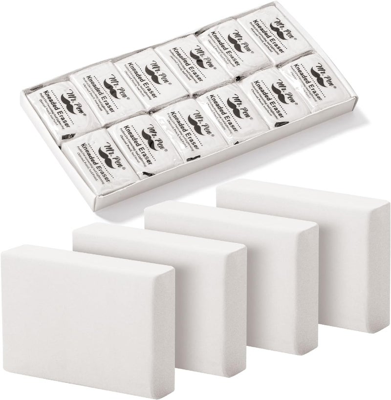 Mr. Pen- Kneaded Eraser, 2 Pack, Kneaded Erasers for Artists, Art Eraser, Kneadable Erasers - Image 1